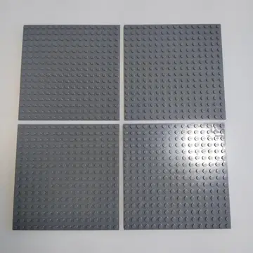 LEGO 그레이 플레이트 4개 세트