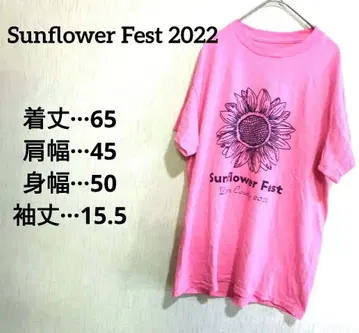 Sunflower Fest 2022 핑크 T셔츠
