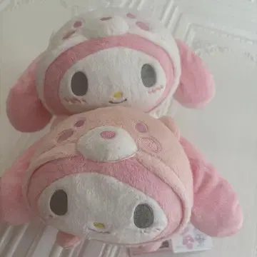 산리오 아이스 프렌즈 봉제 인형 마이멜로디 핑크 화이트