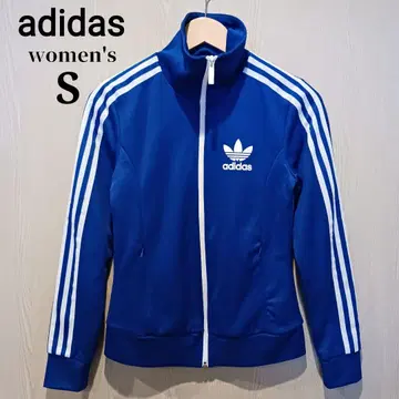 아디다스 오리지널 여성용 트랙 자켓 S 블루 올 패턴