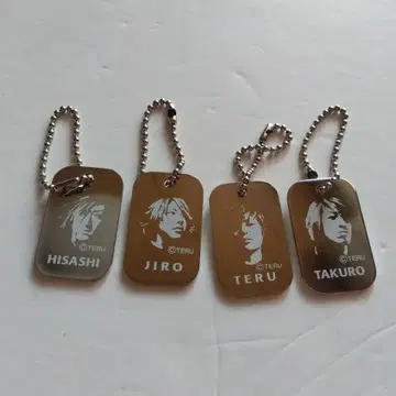 GLAY EXPO 2001 메탈 키링 세트
