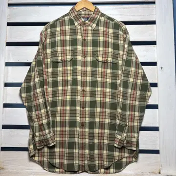 빈티지 90s POLO 랄프 로렌 체크 셔츠 M