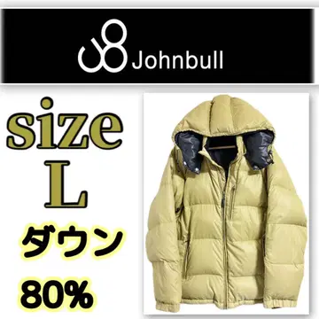 새상품급 Johnbull 다운 자켓 L 젬블 다운 80% 카멜