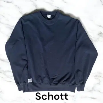 Schott 네이비 크루넥 트레이닝복 L