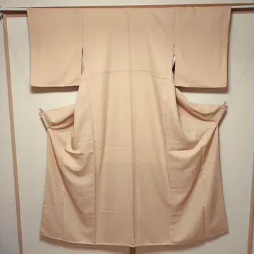 이로무지 기모노 이중 기모노 넓은 카라 화장 63.5cm 길이 159cm