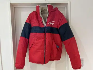 Tommy Jeans 플리스 자켓 레드/네이비