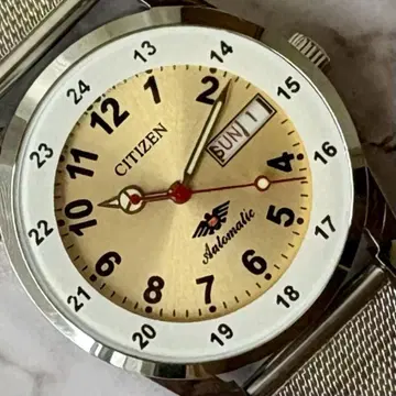 시티즌 오버홀 완료 데이데이트 자동 와인딩 빈티지 70S 골드