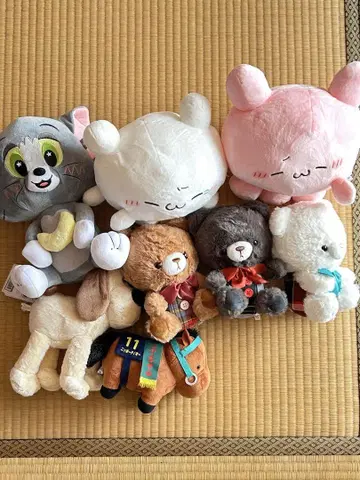 캐릭터 봉제 인형 세트 8개