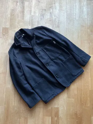 Yarmo  울 혼방 드라이버즈 자켓 사이즈 38 블랙 영국제