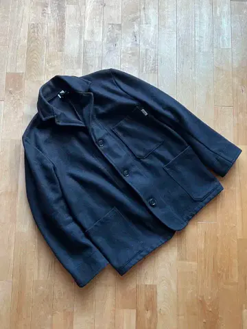 Yarmo  울 혼방 드라이버즈 자켓 사이즈 38 블랙 영국제