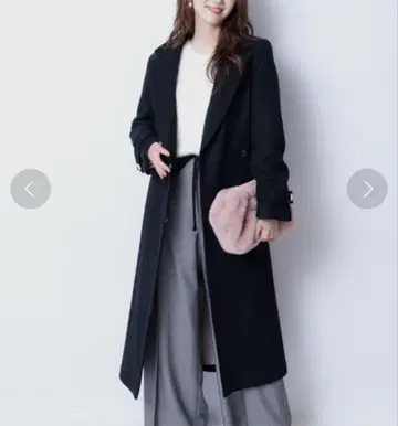 새상품 미사용 택 포함 JUSGLITTY 리본 벨트 롱 코트