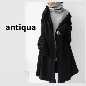 antiqua 변형 코트 아우터 모드 블랙