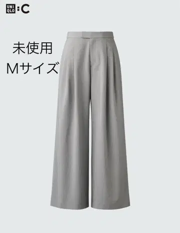[미사용] UNIQLO : C 감동 턱 와이드 팬츠 M 사이즈