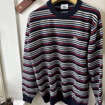 하자품 LACOSTE 스트라이프 스웨터 사이즈 3