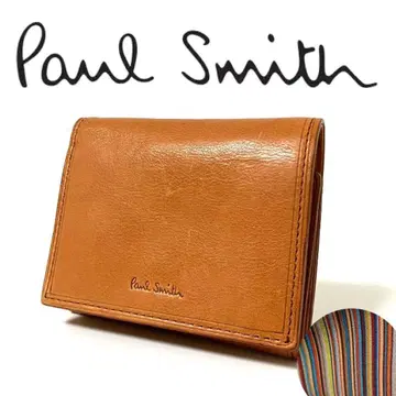 Paul Smith 폴 스미스 인카스 가죽 3단 폴더형 지갑 브라운