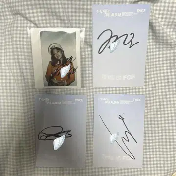 TWICE 친필 사인 정연 모모 다현 채영