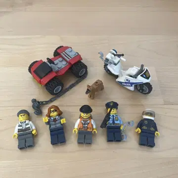 레고 LEGO 시티 폴리스 바이크 피규어 5체
