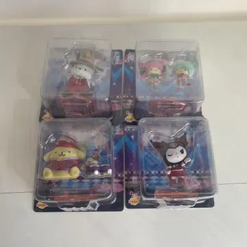 산리오 캐릭터즈 디스코 피규어 4개 세트