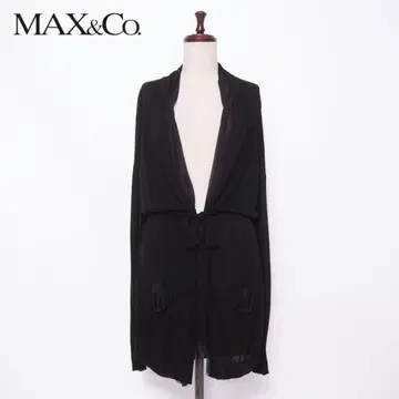 새상품급 MAX&Co. 맥스앤코 시어 가디건 블랙 M*HD812