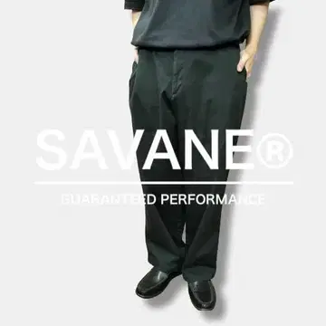 USA 구제 의류 SAVANE 와이드 스트레이트 블랙 팬츠 CP1-904