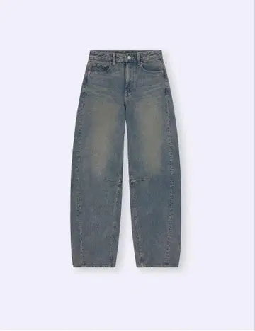 배럴 레그 청바지 긴 길이 XL 65 BLUE
