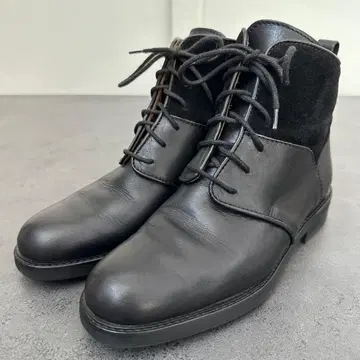 BALLY 스웨이드 x 가죽 콤비 레이스업 부츠