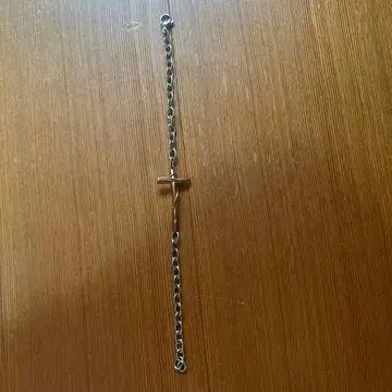 크로스 모티브 팔찌 실버/골드