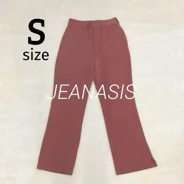 JEANASIS 지나시스 스트레치 컬러 스트레이트 팬츠 브라운 S
