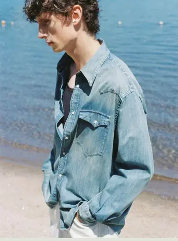 LIDNM Denim Western Shirt