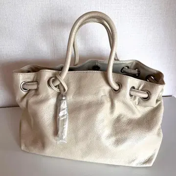 carino 카리노 소가죽 토트백 크림 화이트 [미사용]