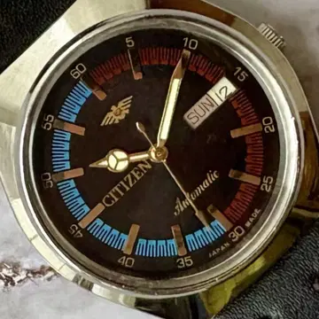 시티즌 오버홀 완료 데이데이트 자동 와인딩 빈티지 70S 블랙