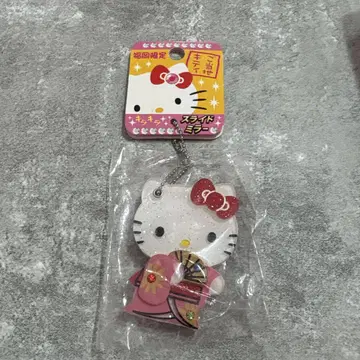 헬로키티 후쿠오카 한정판 지역 한정 키티 하카타 인형 슬라이드 거울 키링