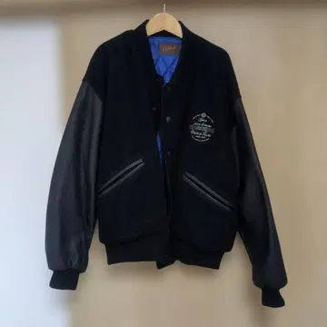 GIRA POUR HOMME 블랙 바시티 자켓 XL