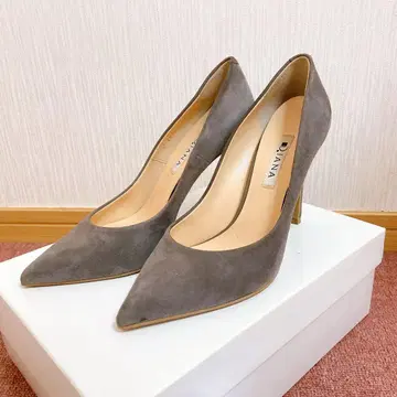 다이애나 힐 펌프스 그레이 24cm 결혼식 포멀 경사