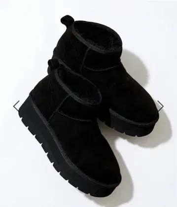 BARNYARDSTORM 통굽 스웨이드 부츠 [ Mazell ] 블랙