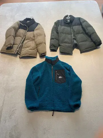 CAMP7 보아 자켓, 다운 자켓 3종 세트