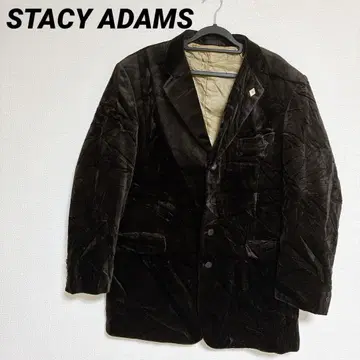 STACY ADAMS 브라운 테일러드 자켓 벨로아 원단 빅 사이즈