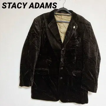 STACY ADAMS 브라운 테일러드 자켓 벨로아 원단 빅 사이즈