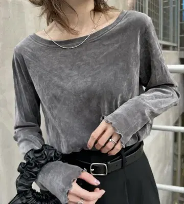 CIAOPANIC TYPY 시어 플로키 벨로아 메쉬 탑