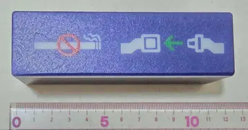 비행기 금연 시트 벨트 착용 사인 미니어처 LED 라이트 새상품