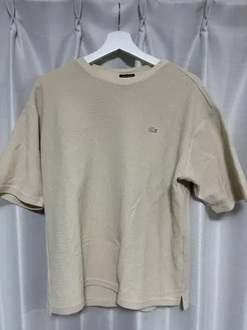 [ 새상품급 ] LACOSTE 와플 T셔츠 US S 베이지
