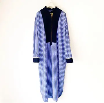 BOUTIQUE TOKYO DRESS 메탈 셔츠 드레스 (바이컬러)