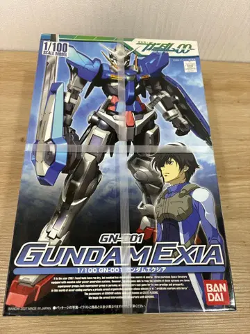 건담 엑시아 1/100 상자에 얼룩, 데미지 있음