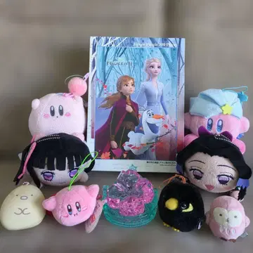 커비 외 봉제 인형 세트 + 안나 직소 퍼즐 300