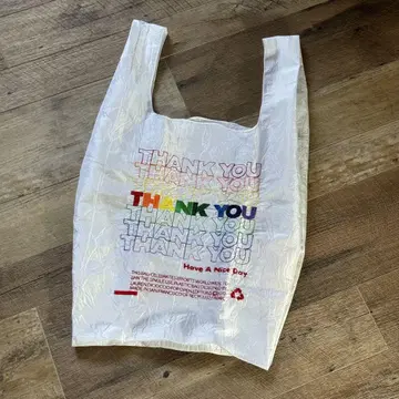 OPEN editions 'THANK YOU' 레인보우 토트 에코백