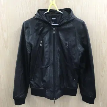 사파리움 후디드 가죽 자켓 F1014B02