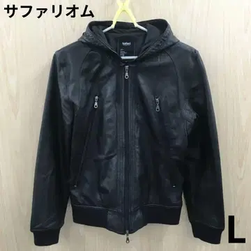 할인 사파리 후디드 가죽 자켓 F1014B02-5