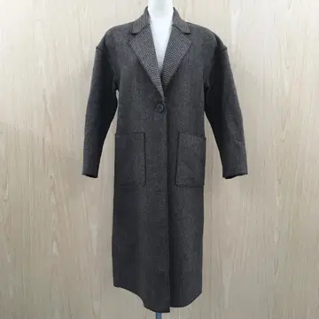 렘 옷장 체크 리버서블 코트 F1014C08