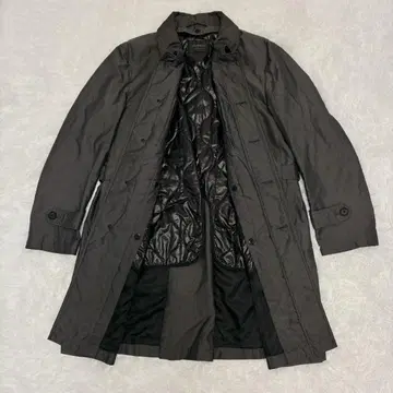 DURBAN 더반 실크 라이너 포함 스텐카라 코트 블랙