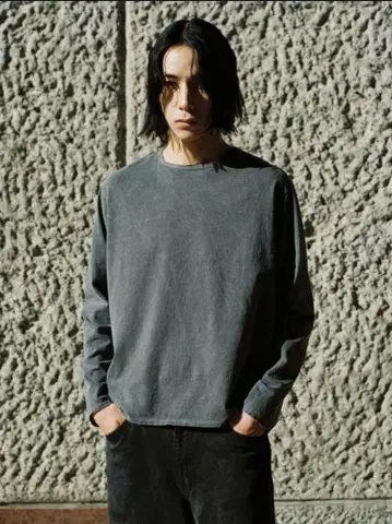 LIDNM/CRACK WASHED L/S TEE